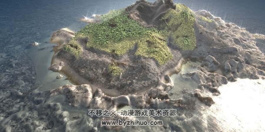 Islands岛屿小岛3D模型C4D格式下载
