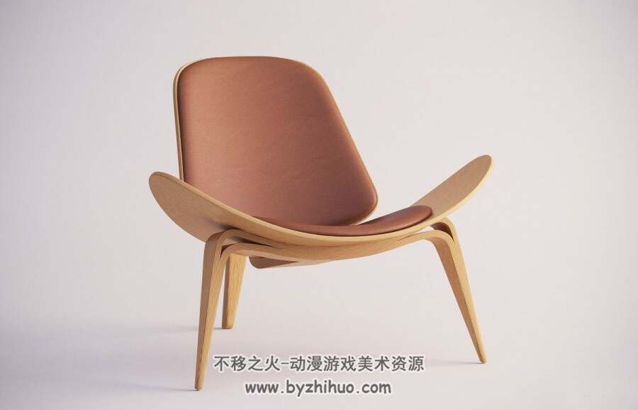 Chair C4D时尚休闲椅3D模型下载