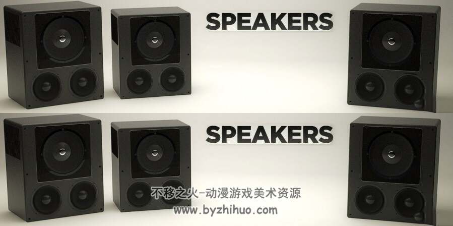 Speaker 扬声器音箱C4D乐器模型下载