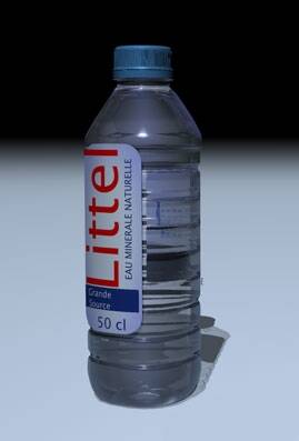 Mineral water bottles 矿泉水瓶3D模型c4d格式分享