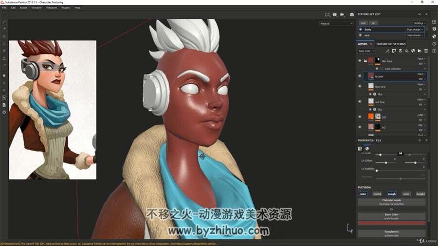 ZBRUSH角色建模视频教程 纹理雕刻全流程教学 附源文件