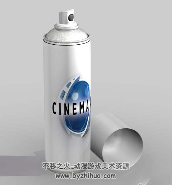 灭虫器瓶子3D模型C4D格式下载