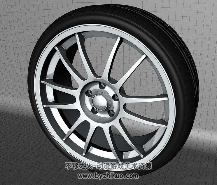 Car tires 汽车轮胎C4D3D模型分享