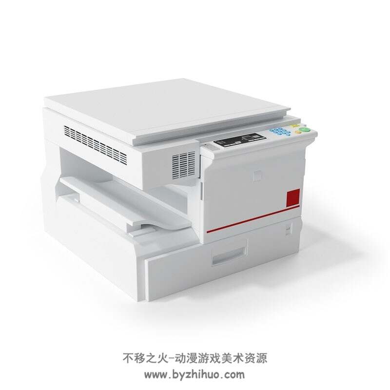 打印机扫描机复印机3D模型C4D格式下载