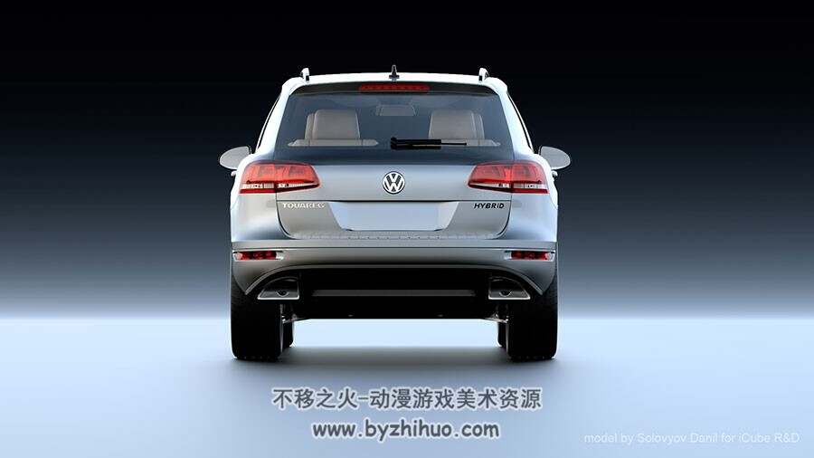 大众途锐混合动力Volkswagen Touareg Hybrid 3DMax C4D模型下载