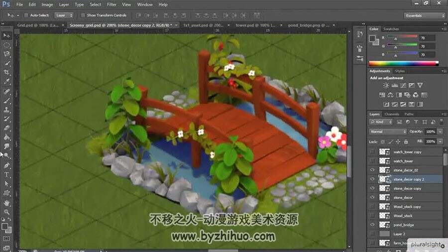 3dsMax场景视频教程 游戏卡通场景村庄地图模型制作教学 附资源文件