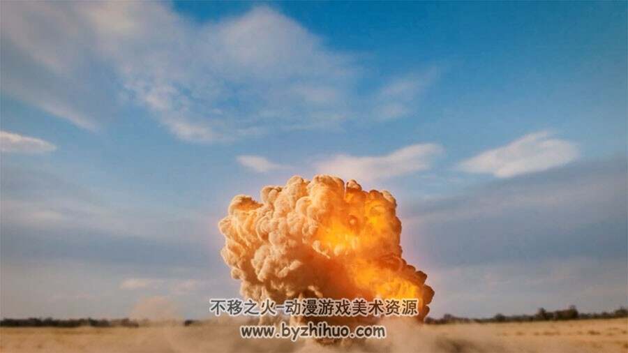 Maya爆炸模视频教程 地面粉尘火焰效果动画制作教学 附原因