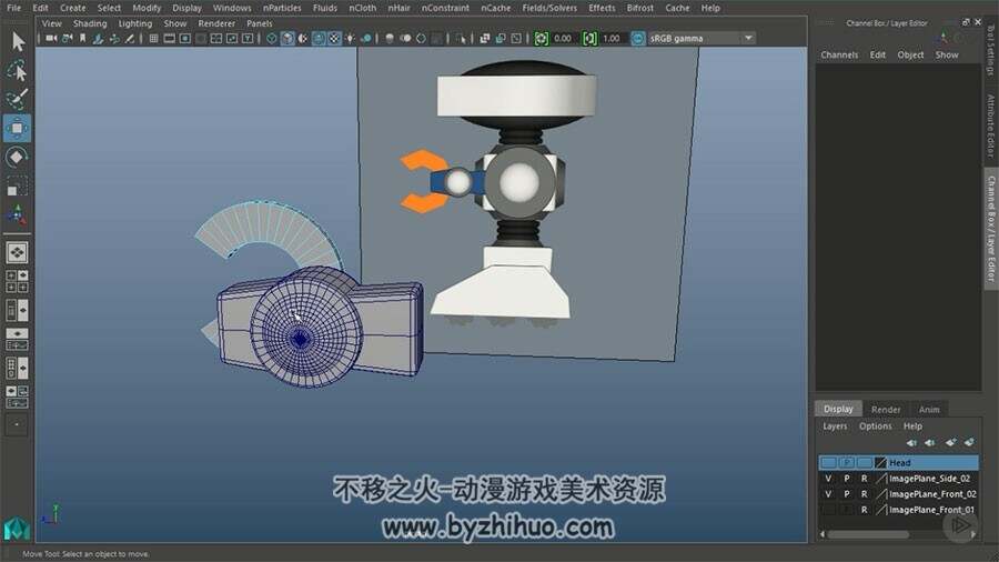 Maya3D打印技术视频教程 小机器人建模3D打印教学 附源文件