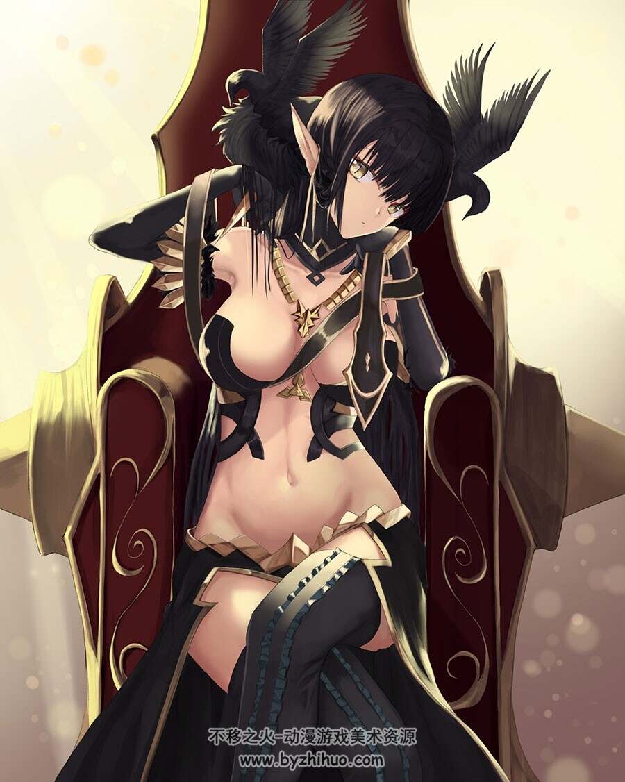 亚述女帝大人 fate apocrypha插画壁纸美术素材百度云资源分享 382P