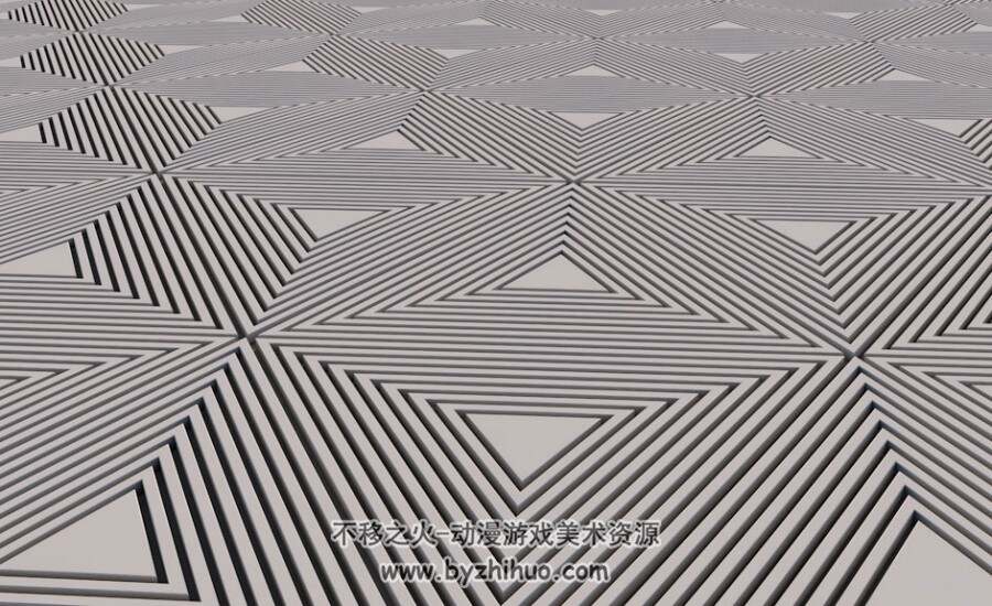triangles C4D创意3D模型下载