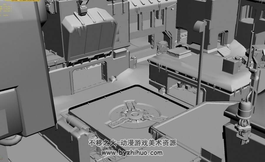 守望先锋游戏场景沃斯卡娅工业区3D模型fbx Max Blend格式下载
