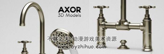 C4D室内水龙头3D模型合集下载