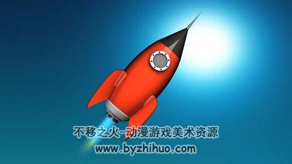 Free Rocket Ship C4D火箭3D模型分享下载