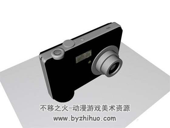 Digital Camera C4D三星数码相机卡片机3D模型分享下载
