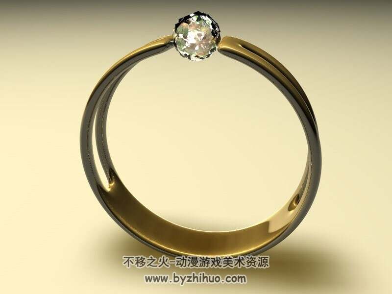 Gold Ring 金戒指C4D3D模型分享