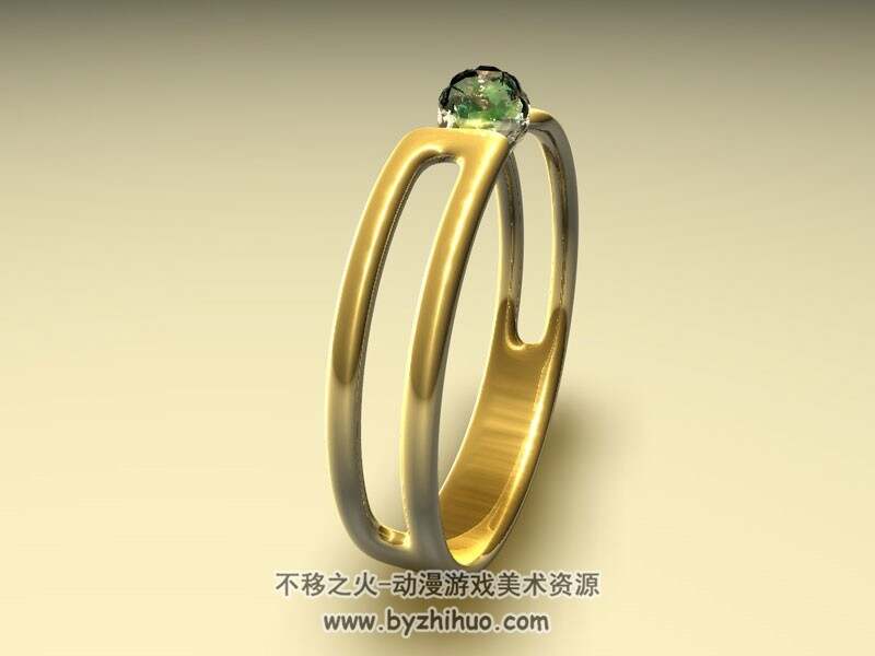 Gold Ring 金戒指C4D3D模型分享