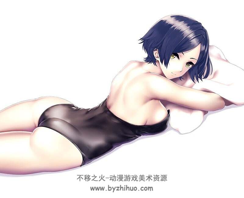 日系和风短发萌妹特辑插画壁纸图包分享下载 36P