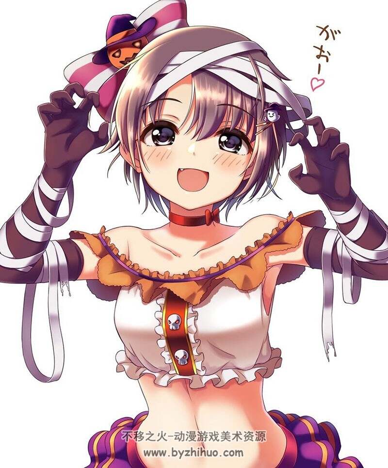 日系和风短发萌妹特辑插画壁纸图包分享下载 36P
