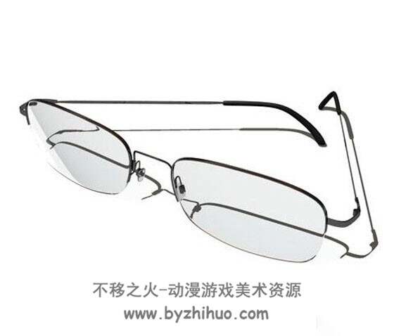 Glasses C4D时尚眼镜3D模型下载