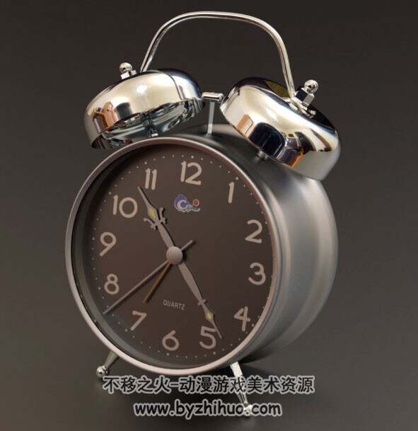 Alarm Clock C4D小闹钟3D模型下载