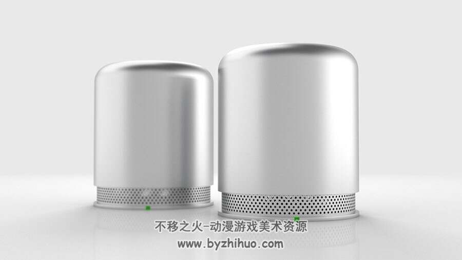 Apple Speakers C4D格式苹果时尚音箱3D模型下载