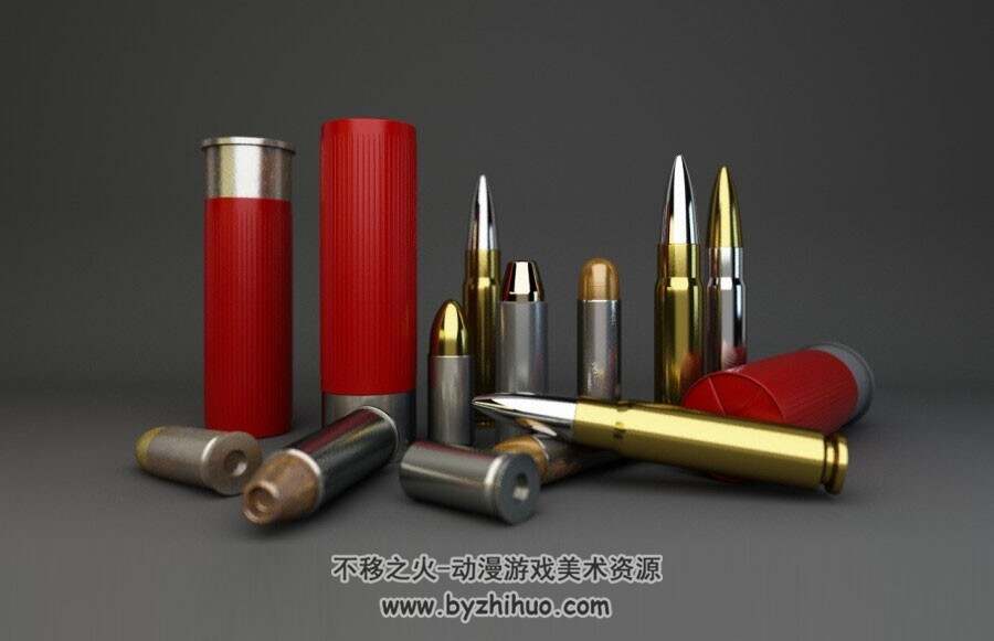 Bullet 武器道具子弹3D模型c4d格式下载