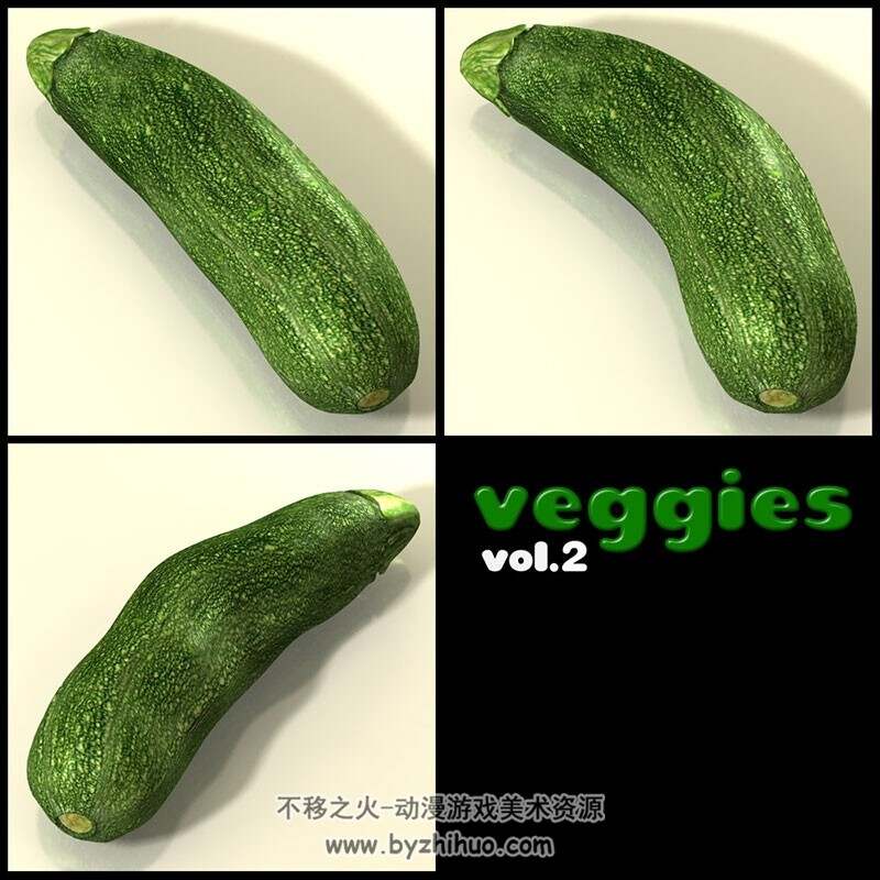 Vegetable Combination 蔬菜3Dobj格式模型下载