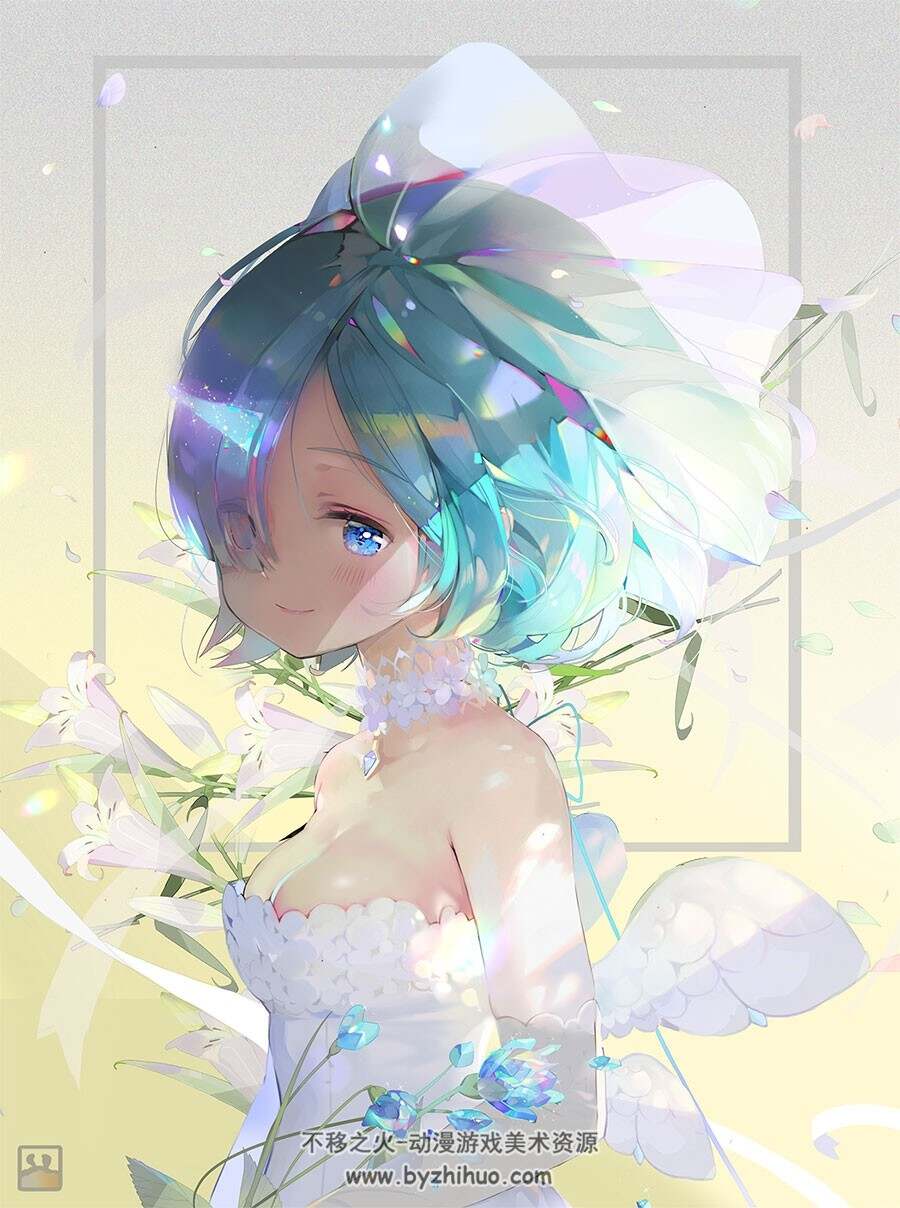 画风清冽唯美的二次元女孩插画壁纸美图包分享下载 85P