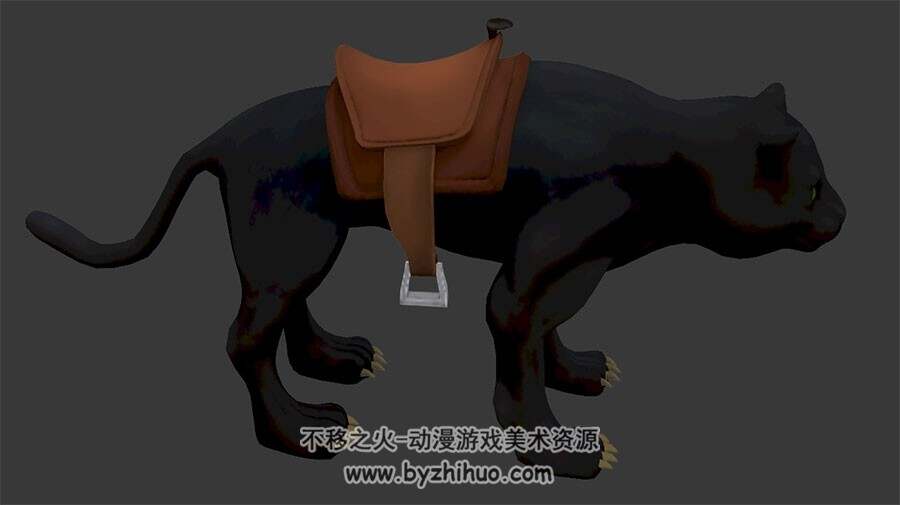黑豹座骑3D模型fbx格式四边面下载