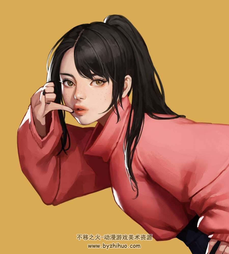 韩国画师Jiwon Kim 时尚女孩的插画作品分享下载 20P