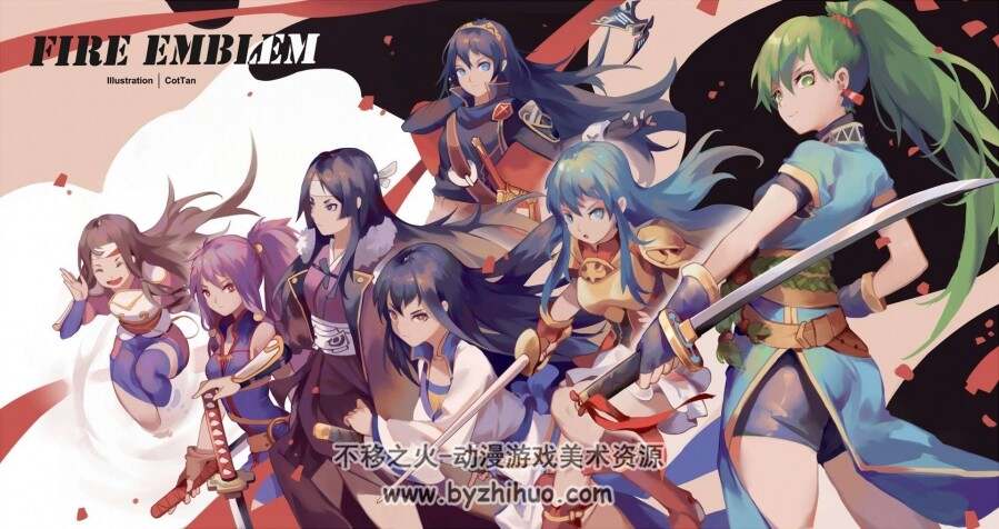 可爱妹子厚涂奇幻风 含步骤图（画师Cot Tan）