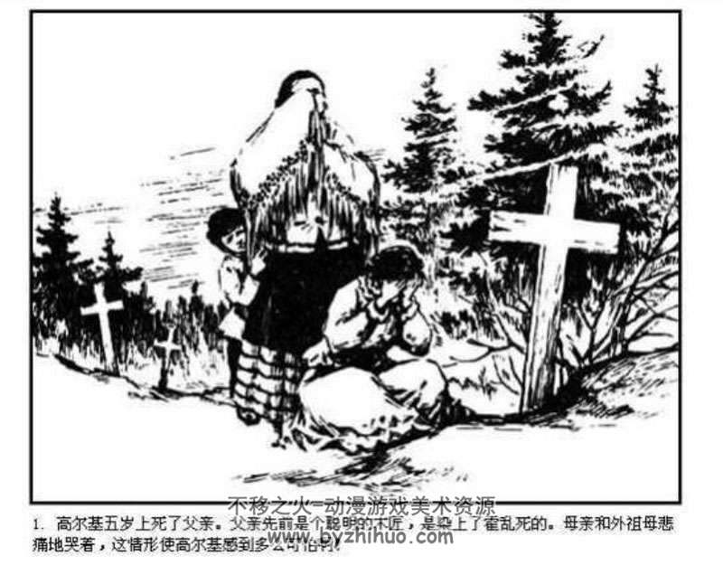 高尔基三部曲连环画3册百度云下载观看