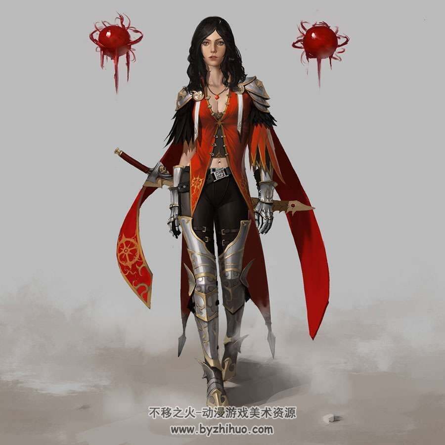 画师gyeong nam cho 男女人物角色原画美术素材赏析 72P