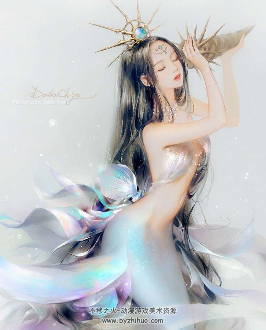 韩国太太dadachyo插画高清视频教程6期附psd源文件笔刷插画作品集