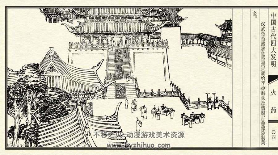 中国古代四大发明连环画4册PDF下载阅读