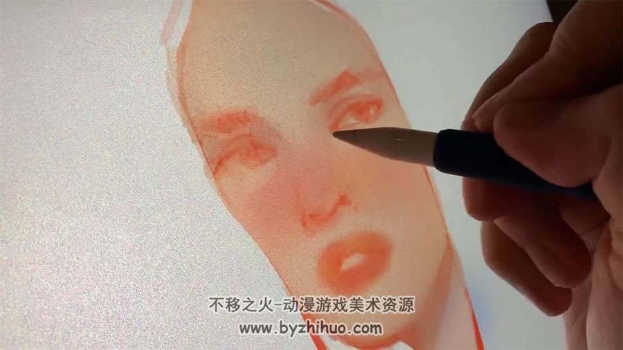 ipad Procreate 屏绘平板电脑人物头像CG插画绘制视频教程