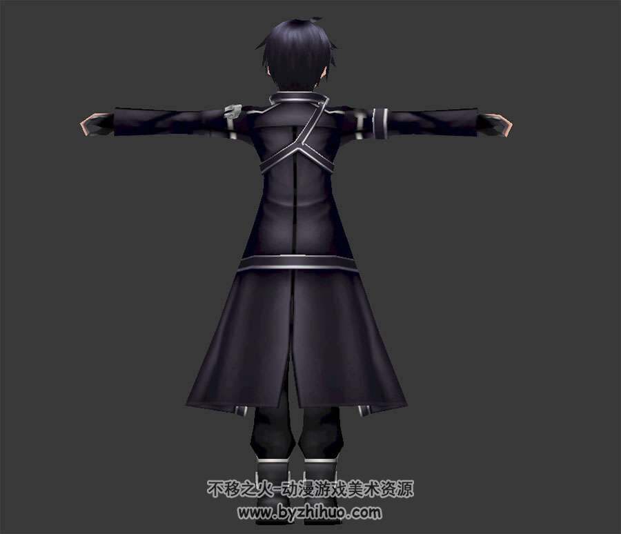 刀剑神域Kirito桐谷和人3DDea模型下载