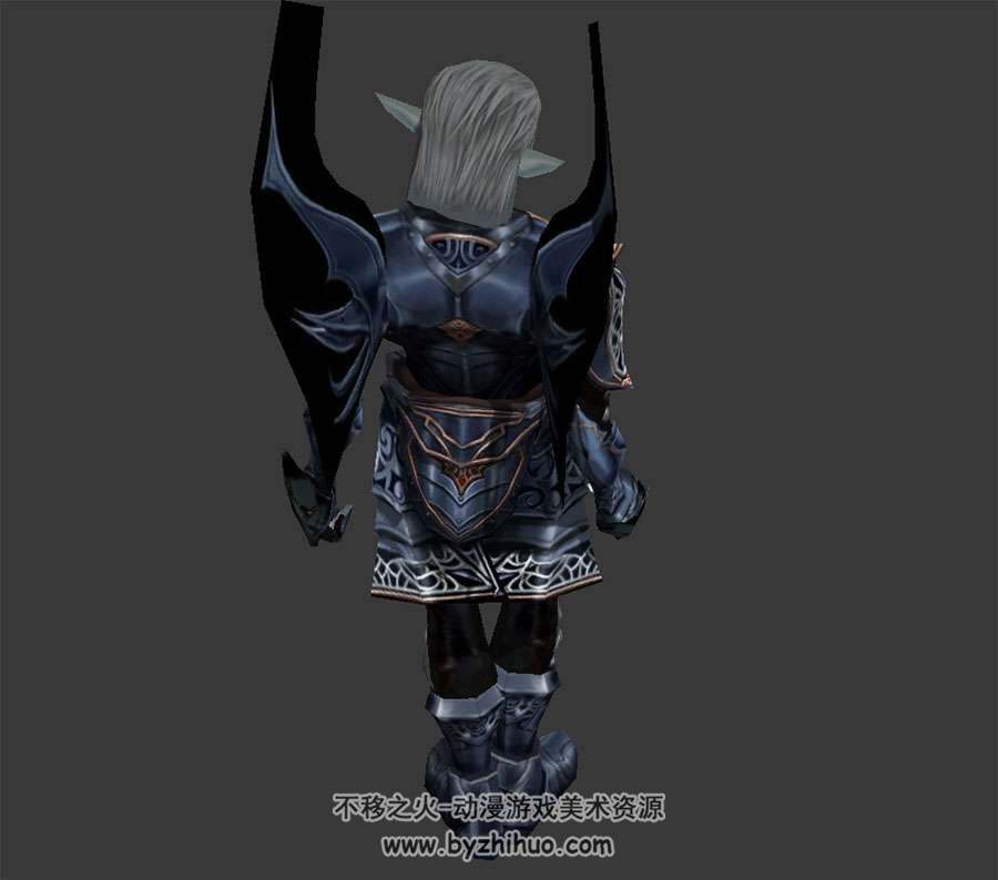 天堂2黑精灵3DMax模型下载含贴图