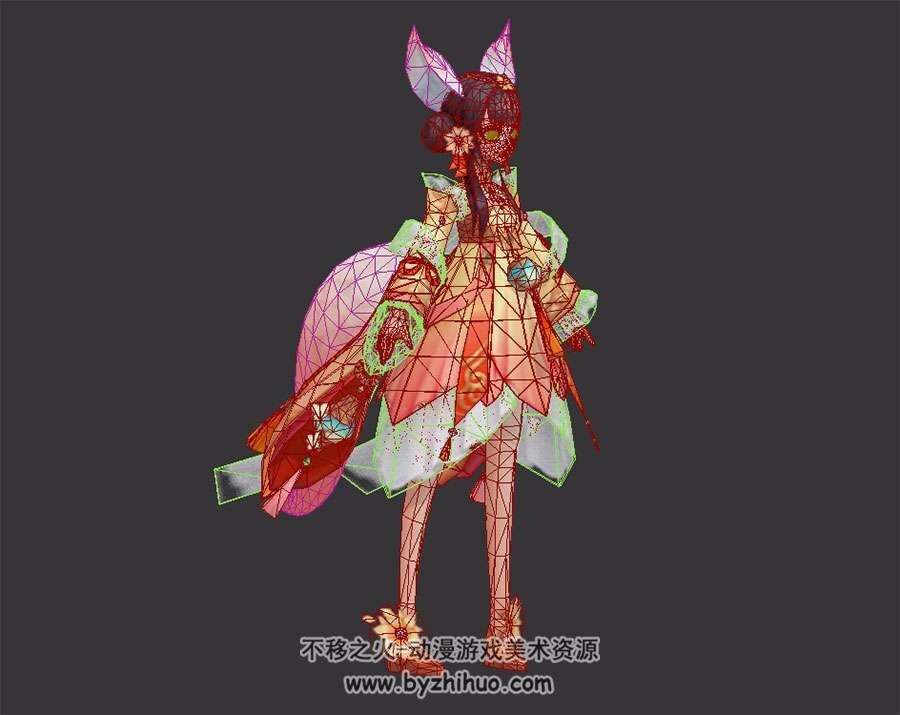 狐狸妖精 古风仙侠萝莉女孩 3D模型