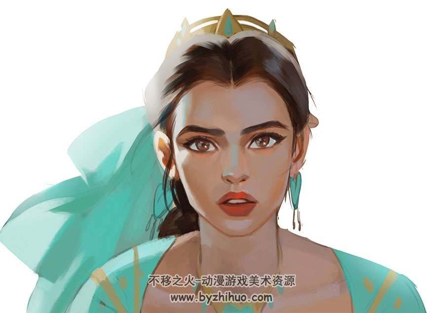 韩国画师JINWU 颜色明亮的人物插画图片作品分享下载 49P