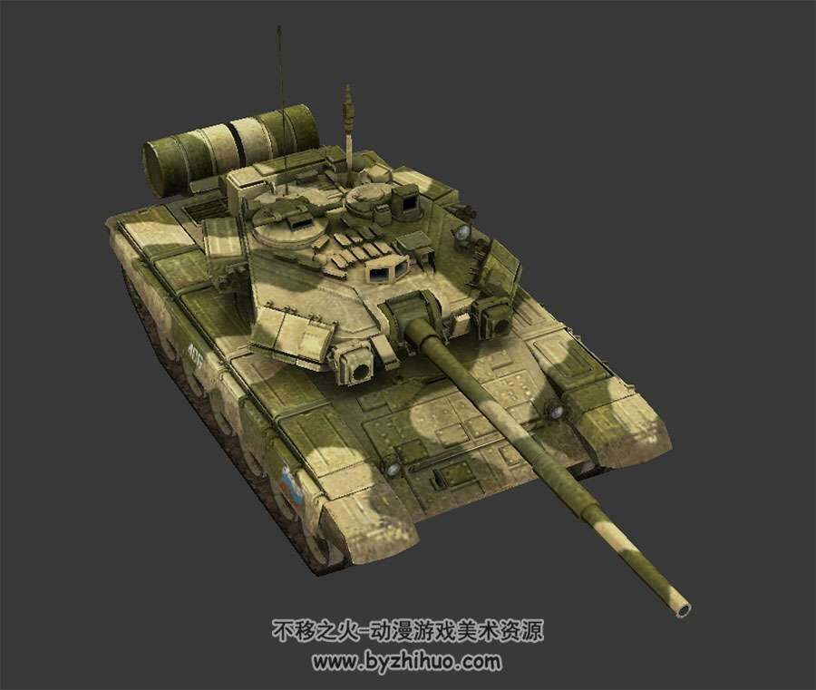 坦克3DMax模型下载 含贴图