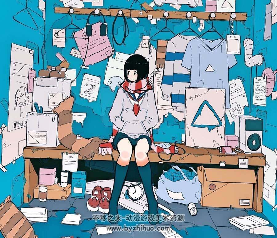 日本插画师DaisukeRichard颇有小乐趣的插画作品分享下载 666P