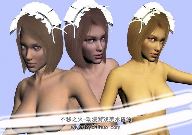 3d人类女体裸高精模型Max格式下载