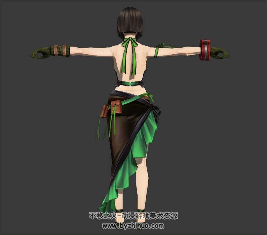 Sakuya Tachibana 爱泽咲夜3Dobj格式模型含贴图下载