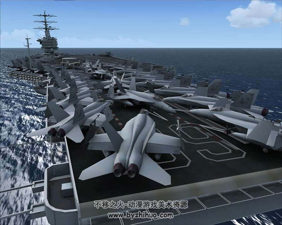 舰艇航母海上载具3D模型多种格式分享下载