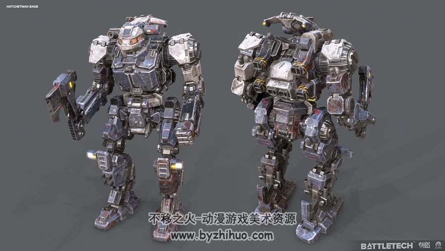 BattleTech暴战机甲兵 3D渲染场景道具原画美术素材参考 217P