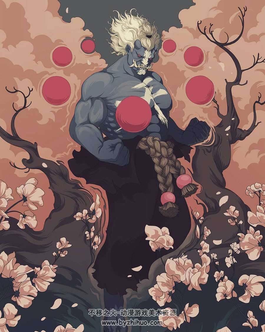 挪威插画师Mona Finden和风与西式相结合的插画作品图集分享 132P