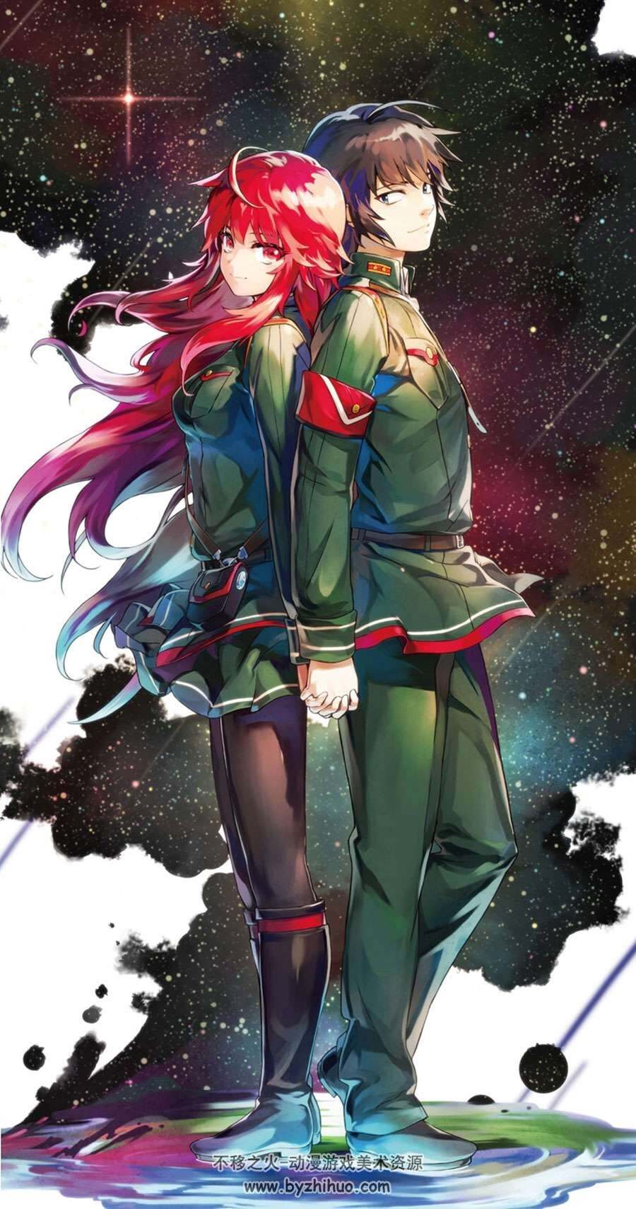 二次元少女军装制服系列插画壁纸图包分享下载 282P