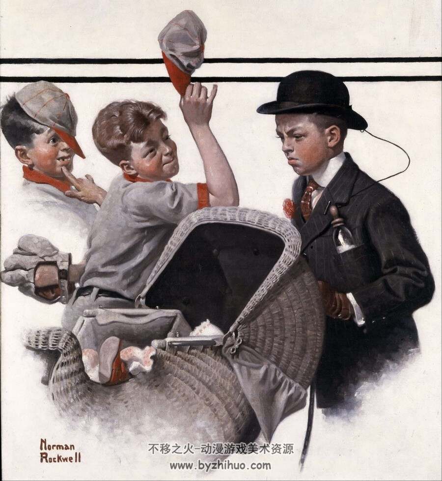 诺曼·洛克威尔（Norman Rockwell）经典插画作品百度网盘分享赏析 226P