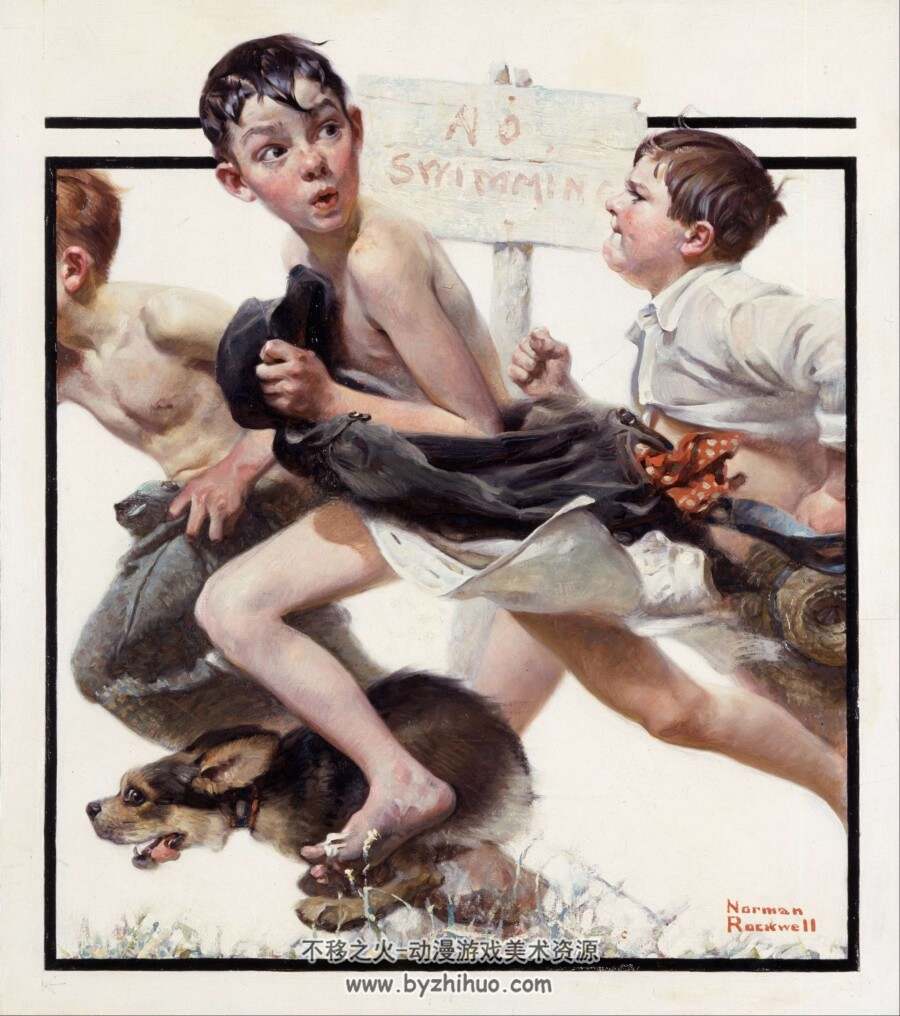 诺曼·洛克威尔（Norman Rockwell）经典插画作品百度网盘分享赏析 226P